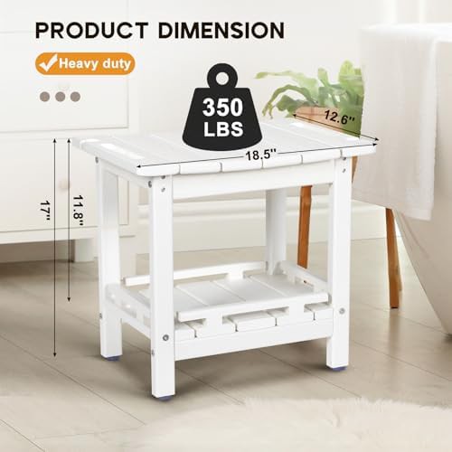White HDPE stool with handles — photo 5