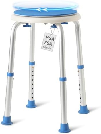 Swivel seat adjustable bath chair