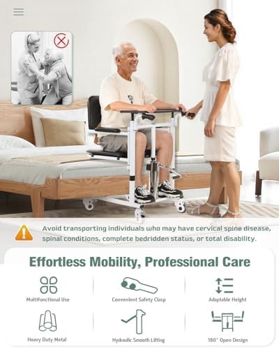 Four in one patient lift transfer chair — photo 2