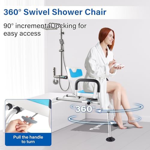 Sliding transfer bench with swivel seat — photo 4
