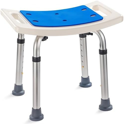 Aluminum shower bench with 350 lbs capacity