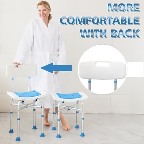 Heavy duty shower chair with backrest — photo 5