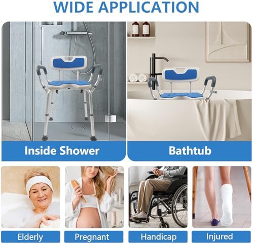 Shower Chair with Integrated Safety Rails — photo 3