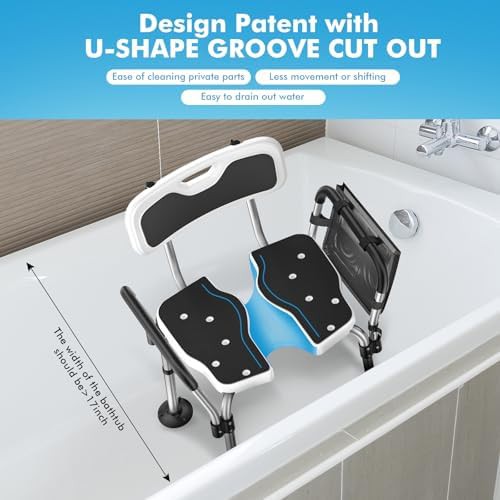 Foldable heavy duty shower seat — photo 3