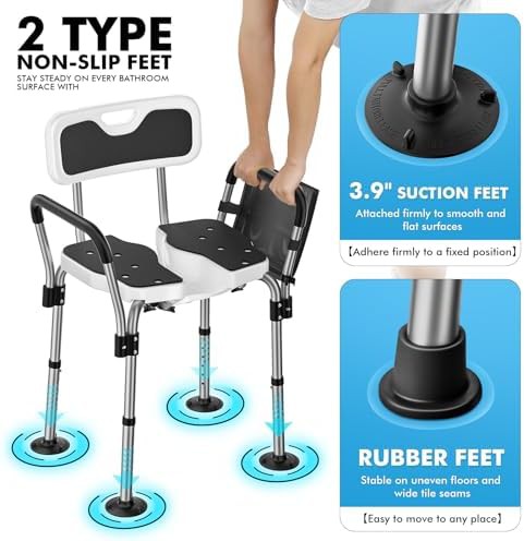 U-shape heavy duty bath chair — photo 5