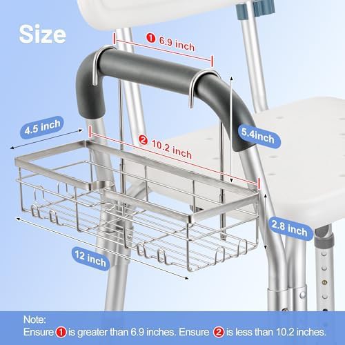 Stainless Steel Caddy for Shower Chairs — photo 3