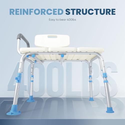 Tub transfer bench with backrest 400 lb — photo 3