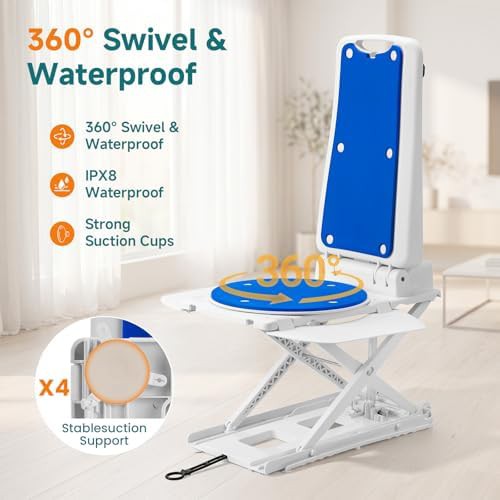 Lightweight Electric Bath Lift with Swivel Seat — photo 3