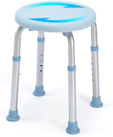 Swivel seat rotating shower chair 400 lb