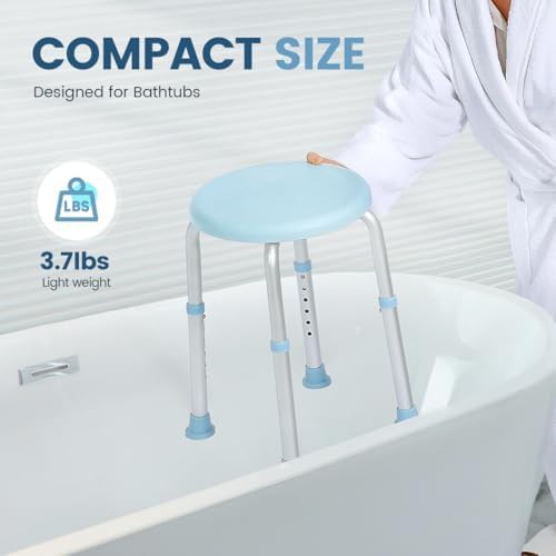 Swivel seat rotating shower chair 400 lb — photo 3