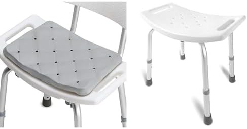 Shower chair with foam seat cushion
