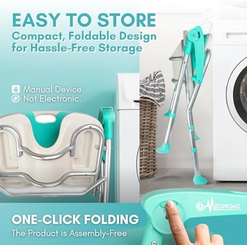 Foldable U-shaped bath seat with backrest — photo 4