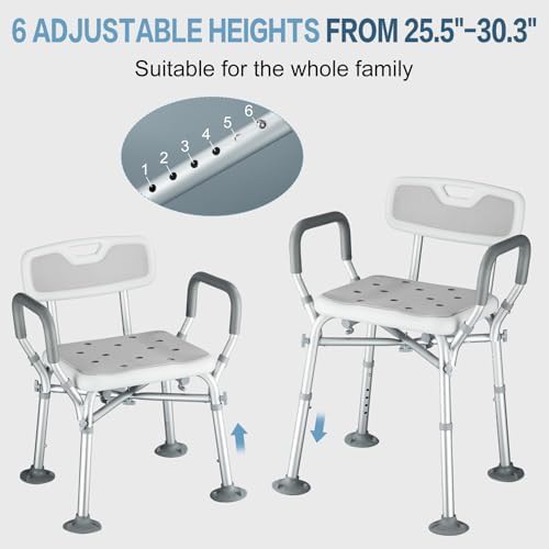 Shower chair with suction cup feet — photo 4