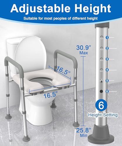 Raised toilet seat and shower chair combo — photo 3