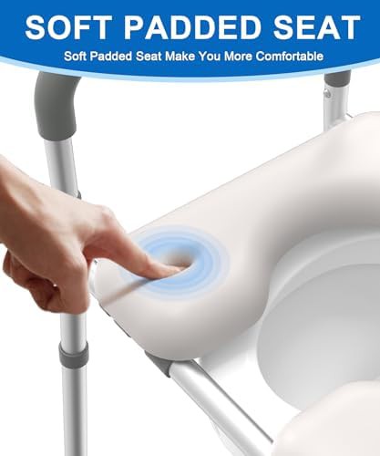 Shower chair with removable backrest and handles — photo 4