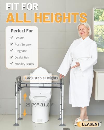 Round shower stool and safety rails — photo 5