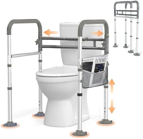 Tool free shower chair and rail set — photo 3