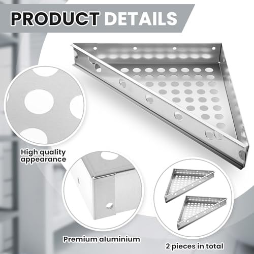 Floating corner shower bench two piece kit — photo 3