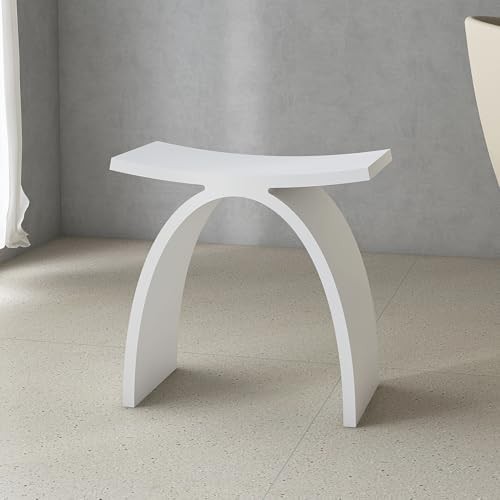 Waterproof Stone Resin Shower Stool — photo 3