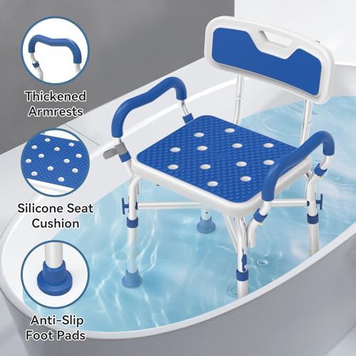 Reinforced crossing bar shower chair 500 lbs — photo 4