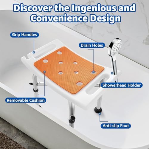 Padded bath stool with 350 pound capacity — photo 3