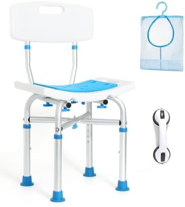 Heavy duty shower chair with backrest support — photo 3