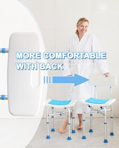 Heavy duty shower chair with backrest support — photo 5