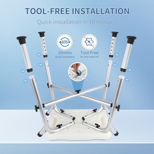 Adjustable height heavy duty shower seat — photo 4