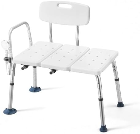 Heavy Duty Tub Transfer Bench with Backrest