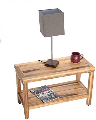 Thirty inch teak bench with wood care bundle — photo 4