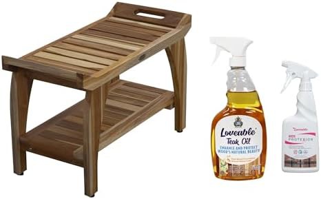 Twenty four inch teak stool bundle