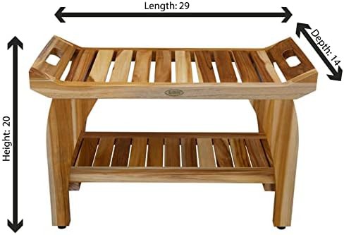 Twenty four inch teak stool bundle — photo 3