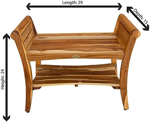 Thirty inch teak bench with care pack — photo 4