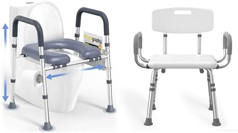 High capacity 500 lbs shower chair with arms