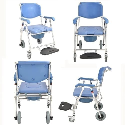 Foldable rolling shower and toilet chair — photo 4