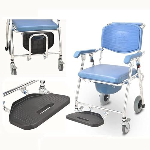 Foldable rolling shower and toilet chair — photo 5