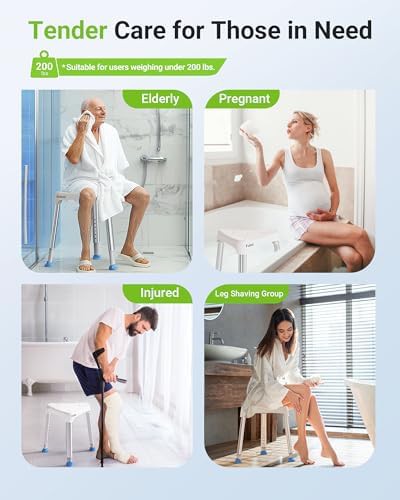 Adjustable Corner Shower Seat for Seniors — photo 5