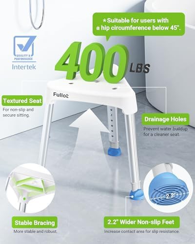 Triangular Space Saving Shower Stool — photo 3