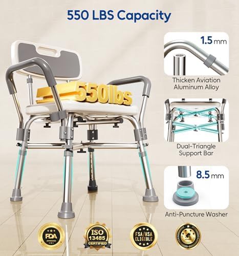 Padded FSA HSA eligible bath chair — photo 3