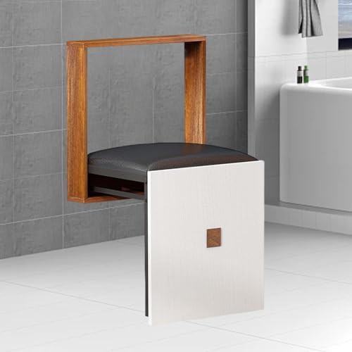 Invisible solid wood shoe changing stool