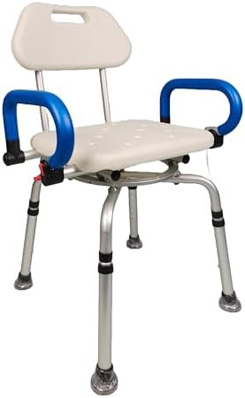 Waterproof aluminum chair with rotating seat
