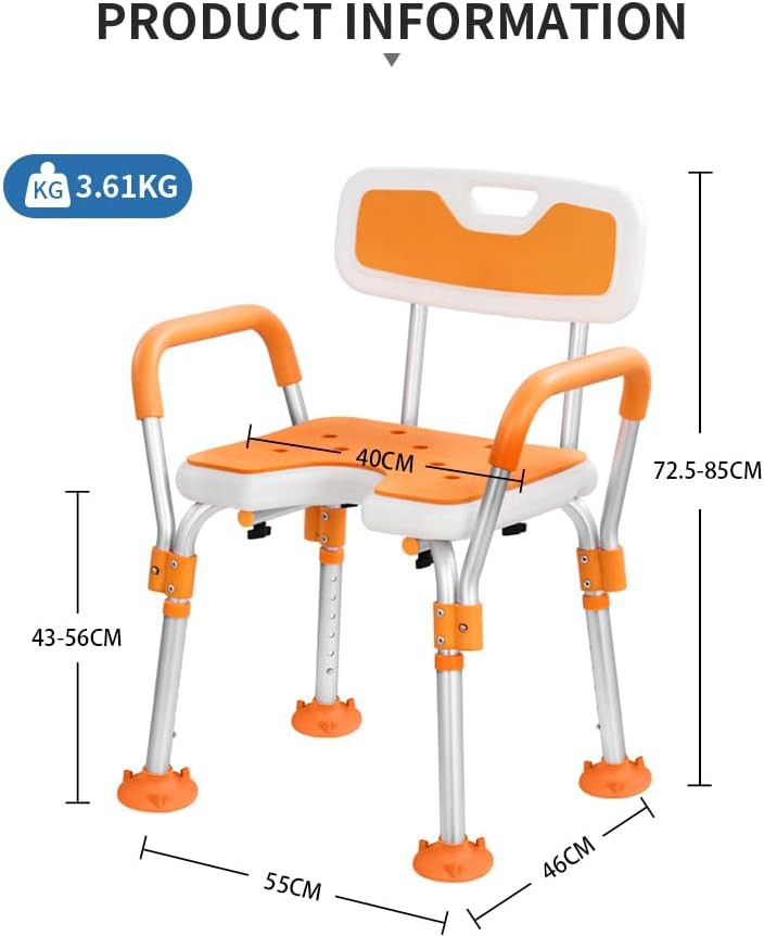 Adjustable aluminum chair with padded armrests — photo 4