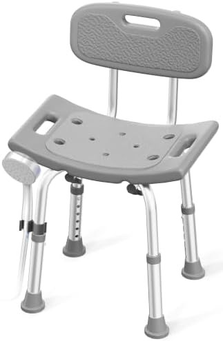 Safety shower chair with removable back