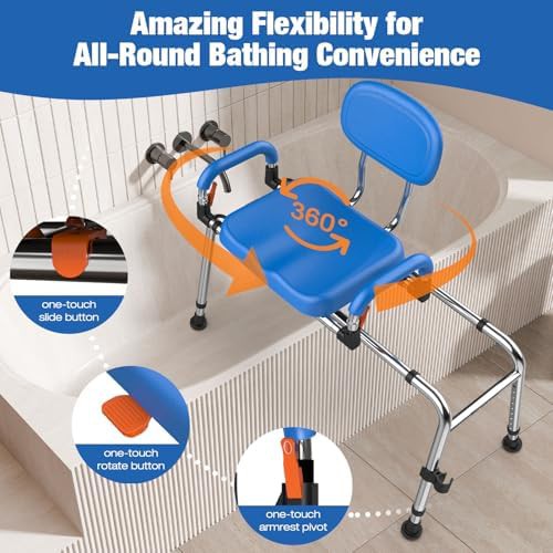Sliding swivel tub transfer bench — photo 3
