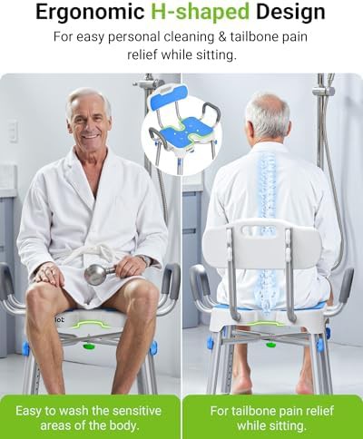 H-Shaped Shower Chair for Easy Cleaning — photo 3