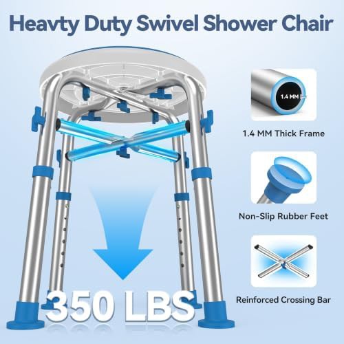 Reinforced swivel chair for bathtubs — photo 4