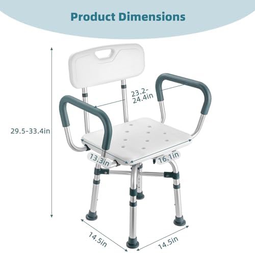Heavy duty swivel shower seat 400 lbs — photo 4