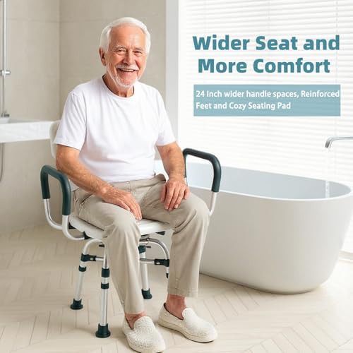Heavy duty swivel shower seat 400 lbs — photo 5