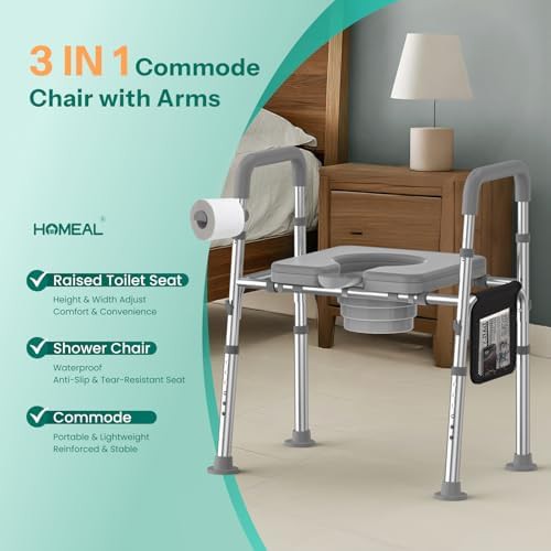 Heavy duty three in one commode riser — photo 2