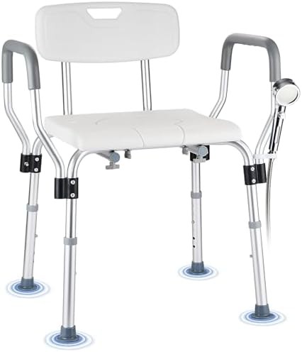 Non slip heavy duty shower chair 450 lbs